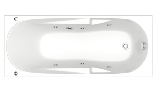 Акриловая ванна Bas Мальдива 160x70 см с каркасом